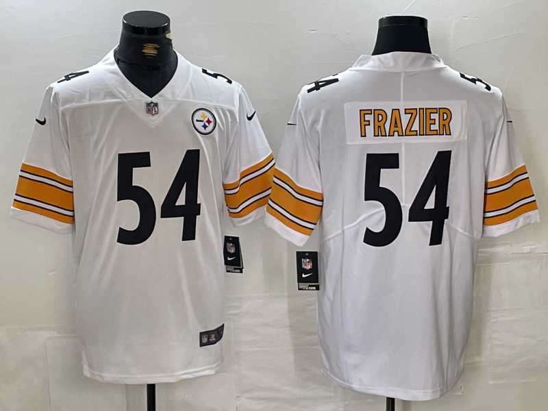 Mens Pittsburgh Steelers #54 Zach Frazier White Vapor Untouchable Limited Stitched Jersey